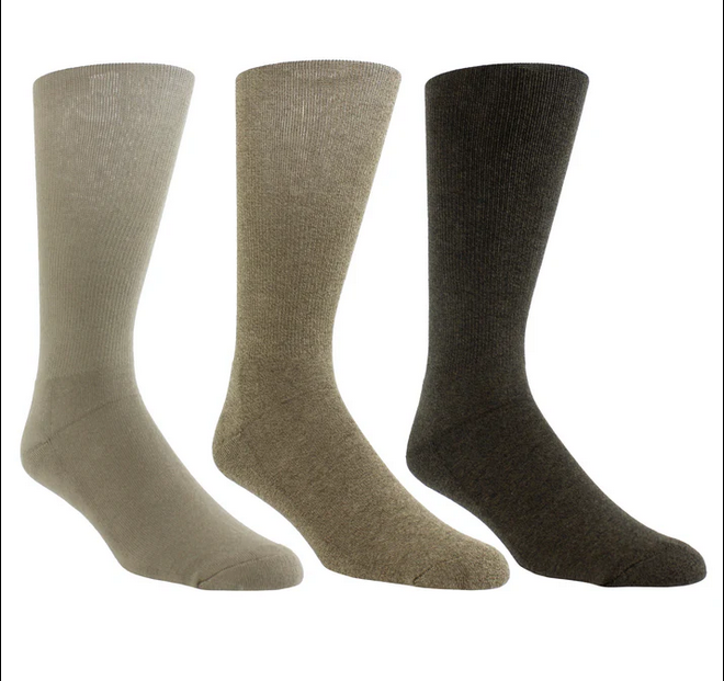 Perri's Socks Perri's Socks Men's Everyday Classic Cushion Sole Cotton Crew EDA370-M