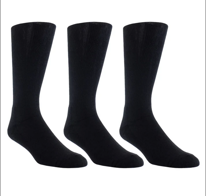 Perri's Socks Perri's Socks Men's Everyday Classic Cushion Sole Cotton Crew EDA370-M