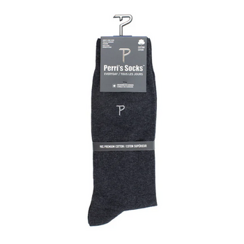 Perri's Socks Perri's Socks Men's Everyday Dress Flat Knit King Size EDD118-M