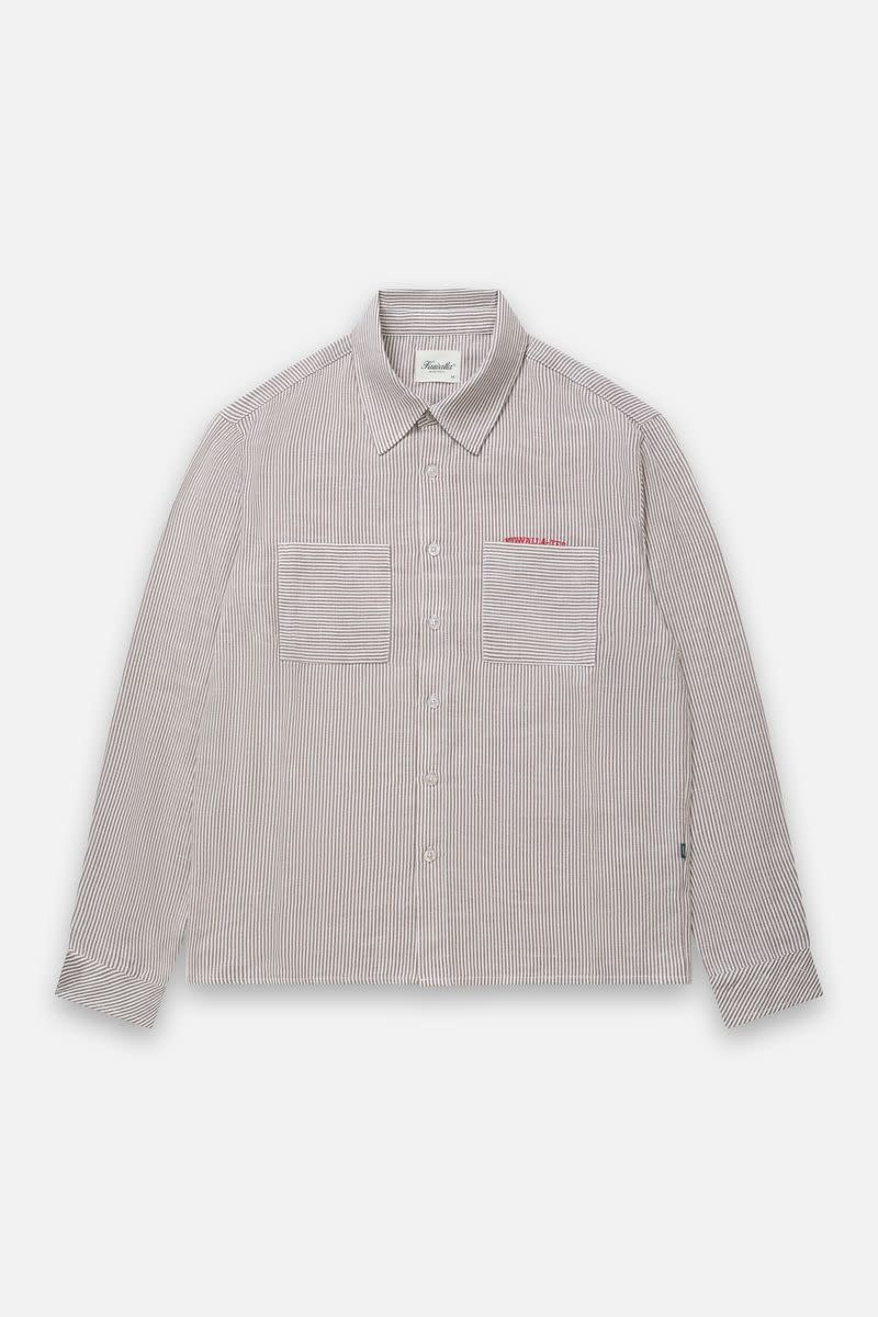 Kuwalla Kuwalla Hommes Chemise à Rayures Légères KUL-0126-OSS116