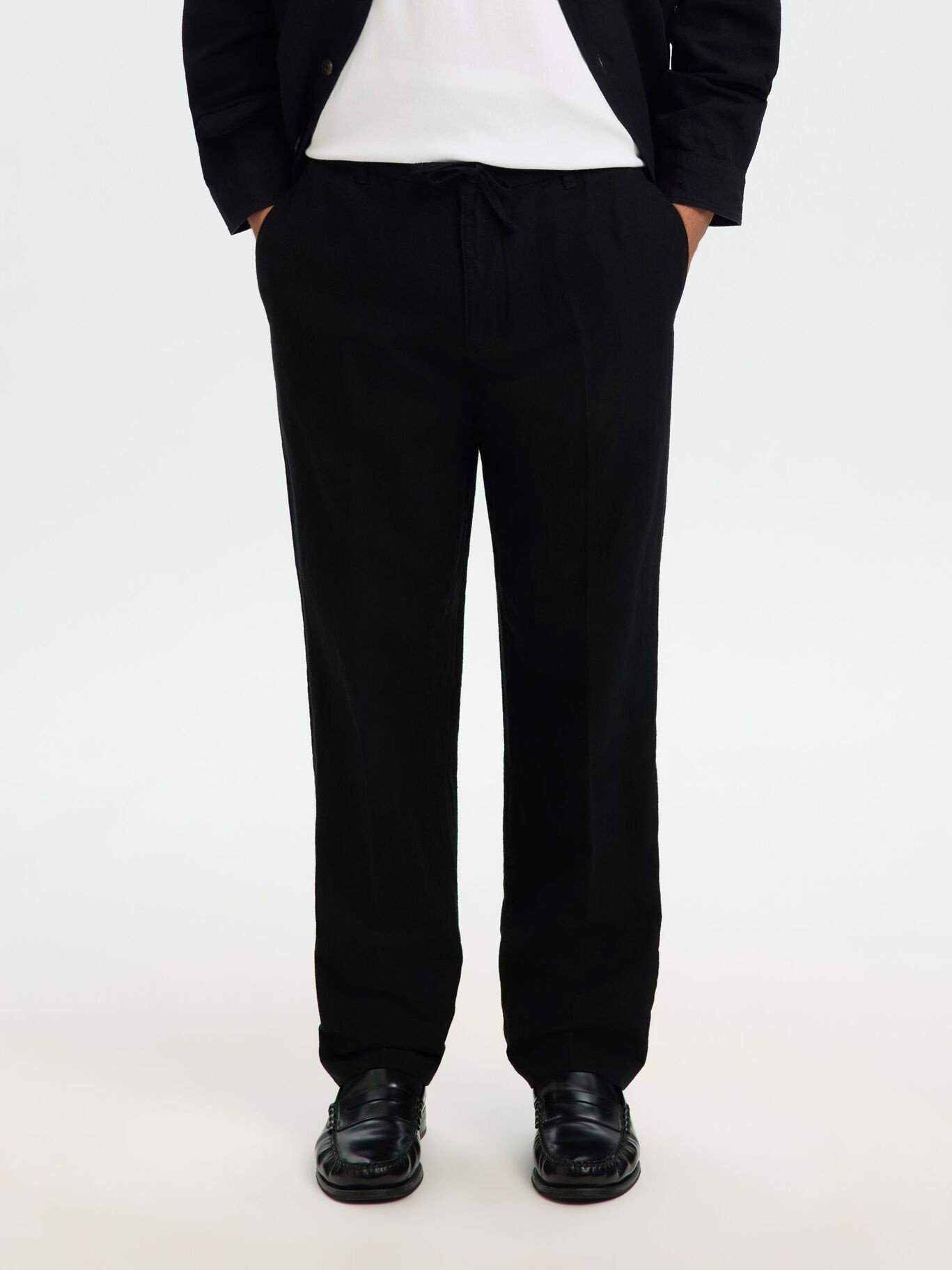 SELECTED Selected Hommes Leroy Pntalon Droite En Lin 16096224