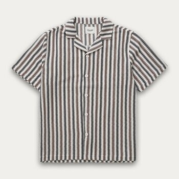 Kuwalla Kuwalla Hommes Chemise à Motifs En Zig Zag KUL-0126-ZZSH113