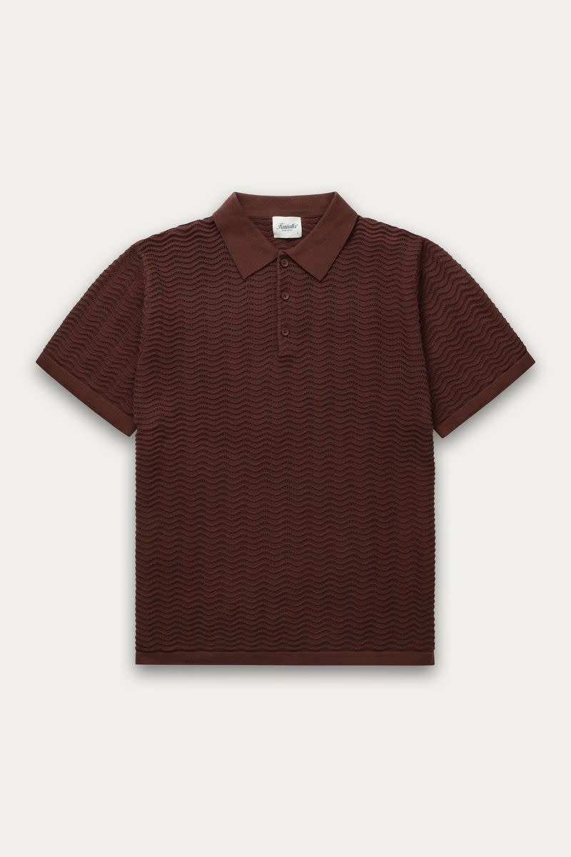 Kuwalla Kuwalla Men's Wave Knit Polo KUL-0126-WPL703