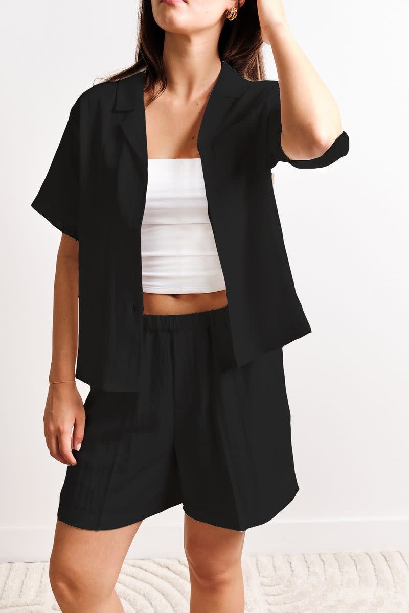 Kuwalla Kuwalla Femmes Chemise En Lin Et Dentelle WKUL-0126-LLS123