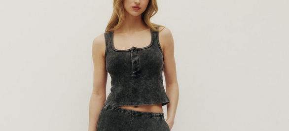 Kuwalla Kuwalla Femmes Serena Henley Gaufré WKUL-0126-SWH601