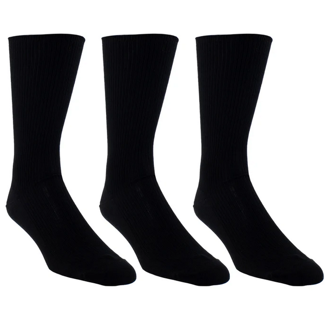 Perri's Socks Perri's Socks Hommes Wellness Chaussettes Coton Sans Élastique Mi-Mollet WGA170-M