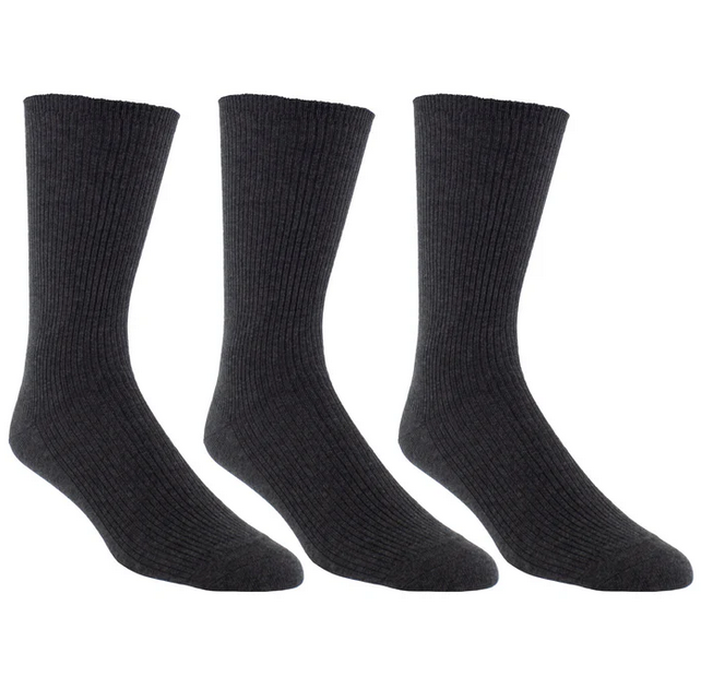Perri's Socks Perri's Socks Hommes Wellness Chaussettes Coton Sans Élastique Mi-Mollet WGA170-M