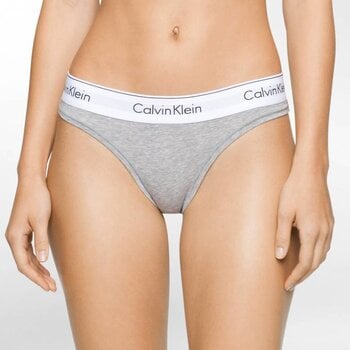 NWT CALVIN KLEIN SHIMMY SHEER THONG PANTIES D1619 CM5 GREY ANIMAL L