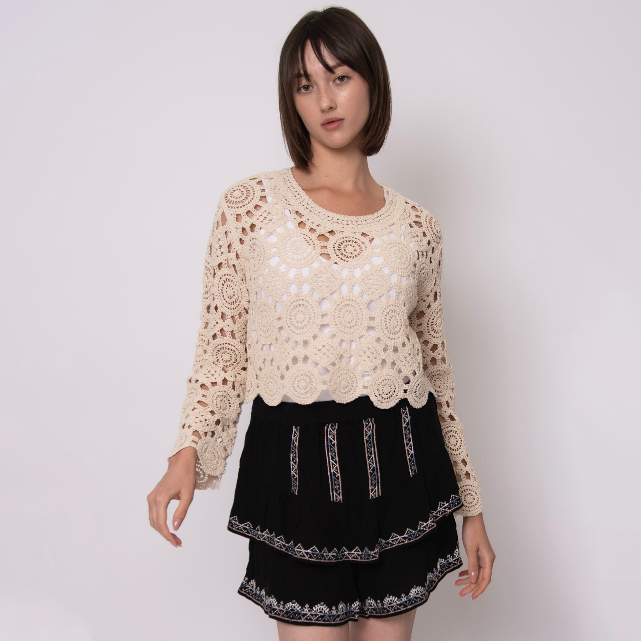 Cloth Cloth Women's Eris LS Crew Neck Pull Over 57S255S