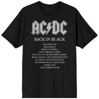 ACDC - Back In Black Song Titles