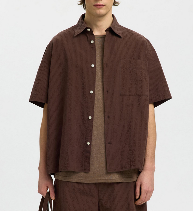 SELECTED Selected Hommes Stuart Chemise en Seersucker 16101353
