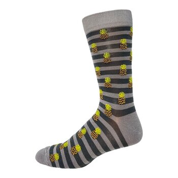 Key Socks Key 5210 Design Pineapple Grey 8-12