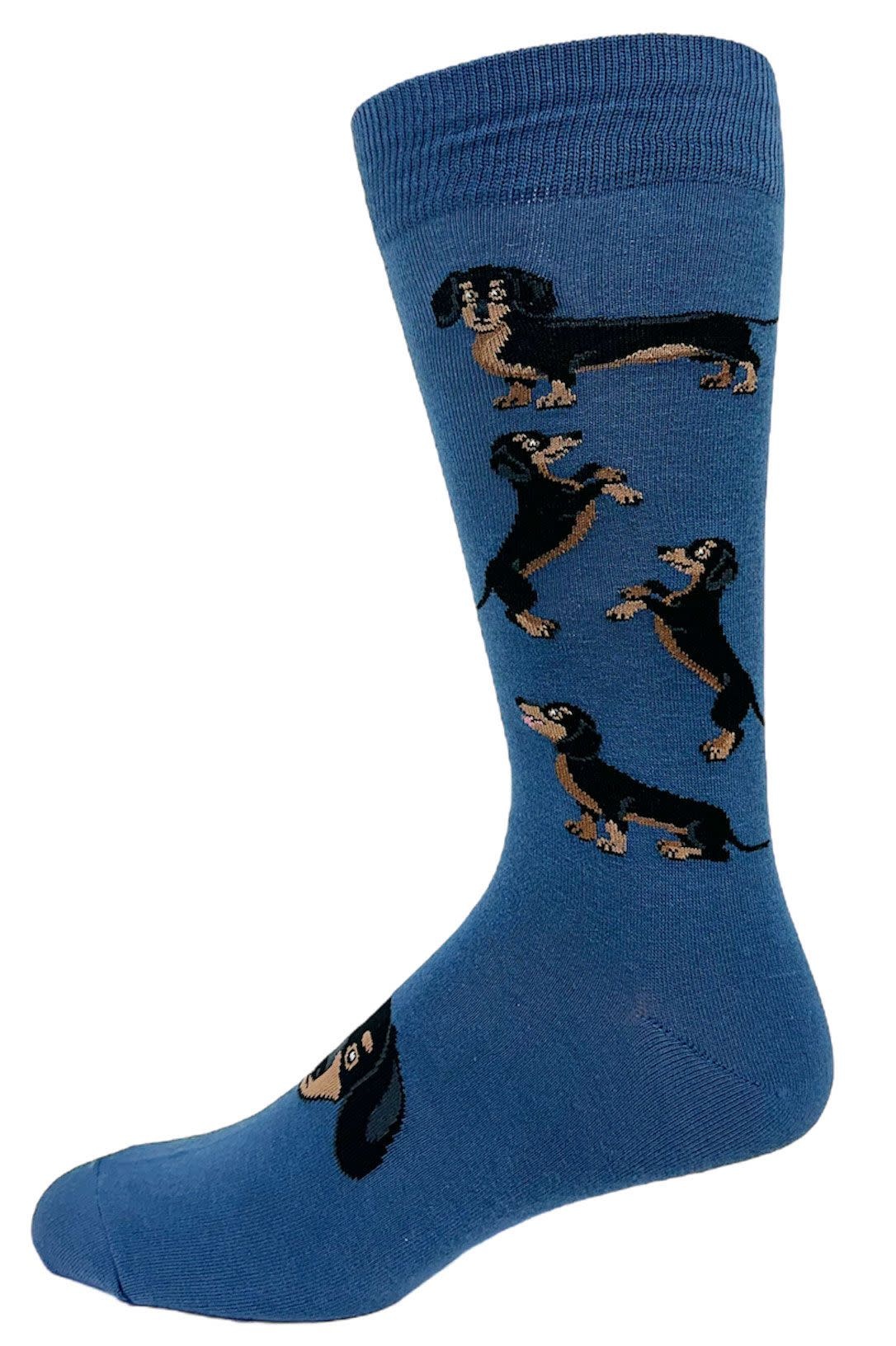Crazy Toes Crazy Toes 05315 Dachshund Blue 8-12