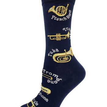 Crazy Toes Crazy Toes Women's 06007 Brass Instruments Navy 6-10