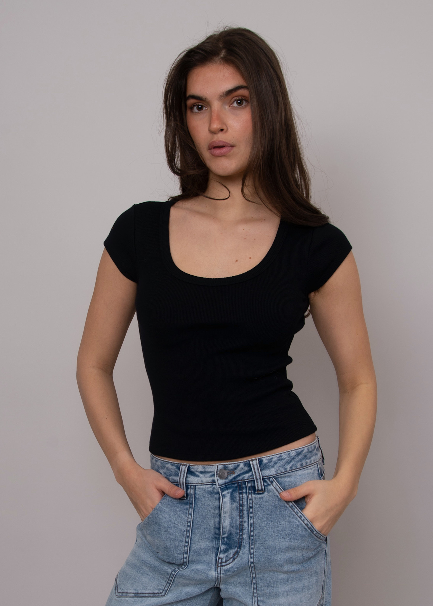 Cloth Cloth Femmes Kendra Col Rond à Manches Courtes 57T048S