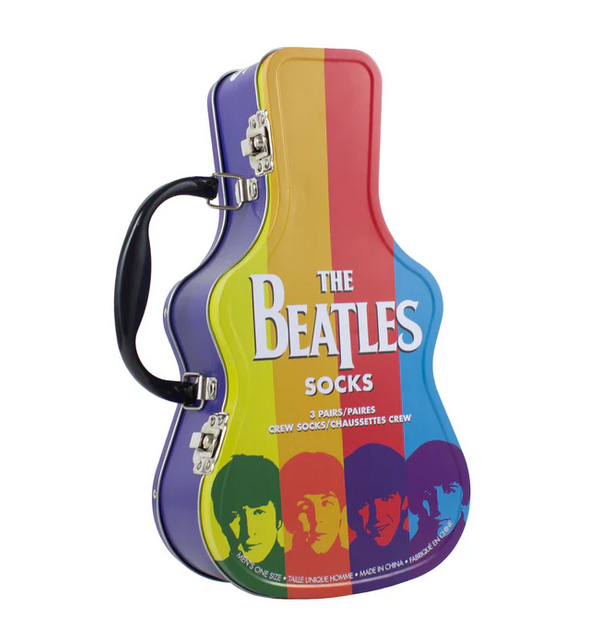 Perri's Socks The Beatles Guitare Métalliques Chaussettes (paquet de 3) Noir Pointures 7-12