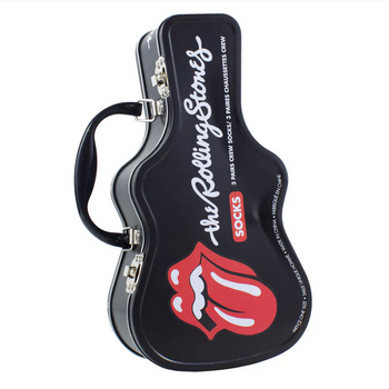 Perri's Socks The Rolling Stones Guitare Métalliques Chaussettes (paquet de 3) Noir Pointures 7-12