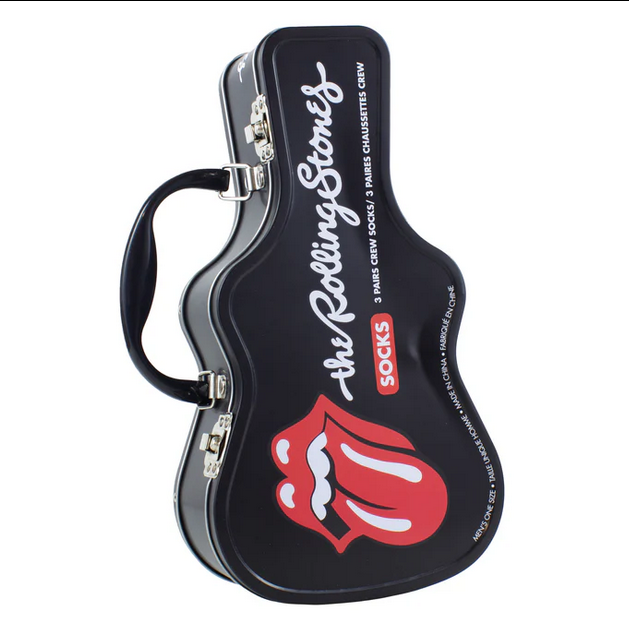 Perri's Socks The Rolling Stones Guitare Métalliques Chaussettes (paquet de 3) Noir Pointures 7-12