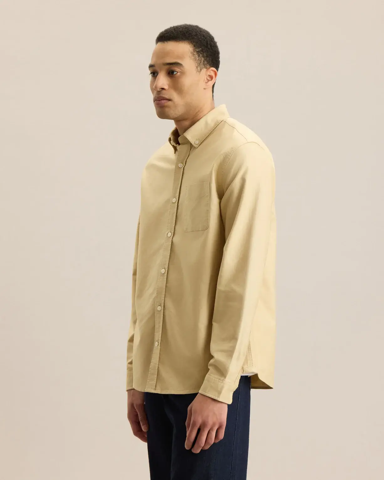 Frank And Oak Frank And Oak Hommes Oxford Chemise Manches Longues 2MWC002FE
