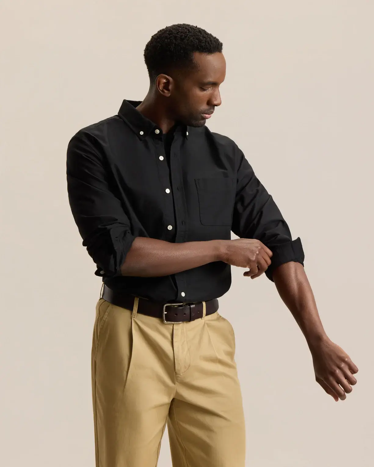 Frank And Oak Frank And Oak Hommes Oxford Chemise Manches Longues 2MWC002FE