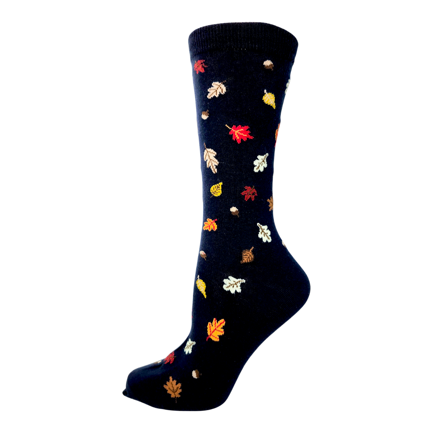 Key Socks Key Femmes 6210 Design Leaves and Acorn 6-10 Bas Coton