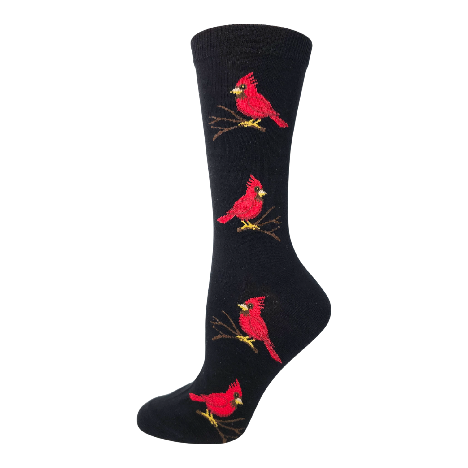 Key Socks Key Femmes 6211 Design Cardinal Bird 6-10 Bas Coton