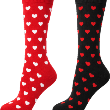 Key Socks Key Femmes 6212 Design Hearts Rouge 6-10 Bas Coton
