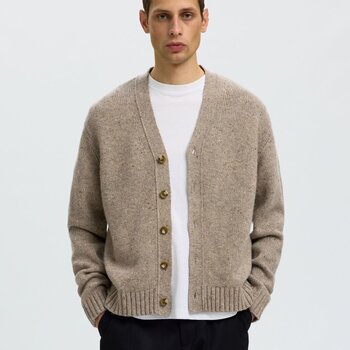 SELECTED Selected Hommes Cardigan Détendu en Tricot 16095620