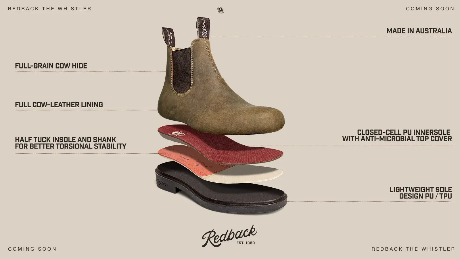 REDBACK BOOTS Redback Unisexe Whistler RWIB