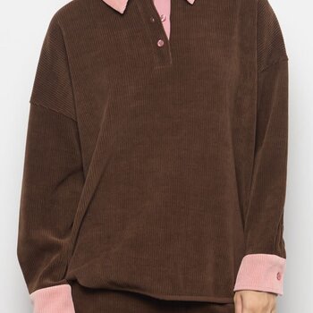 Kuwalla Kuwalla Femmes Polo en Velours Côtelé Aube WKUL-DCP606-0326