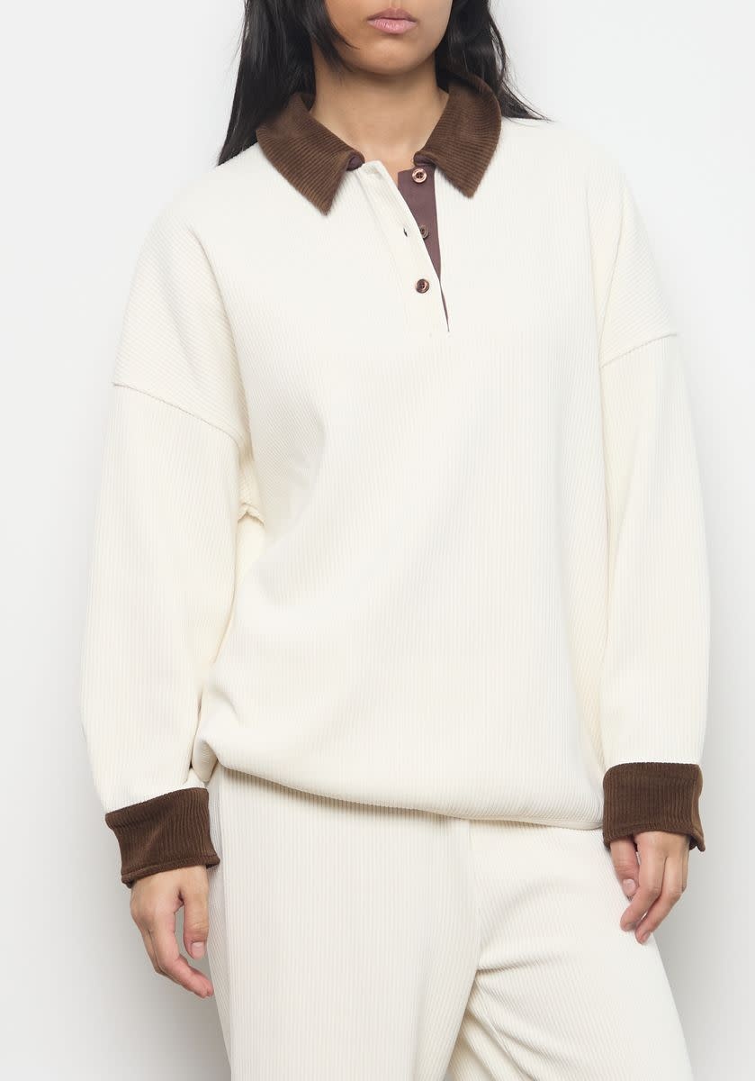 Kuwalla Kuwalla Women's Daybreak Corduroy Polo WKUL-DCP606-0326