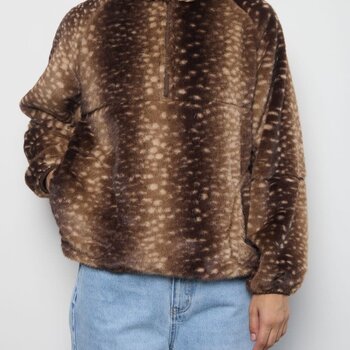 Kuwalla Kuwalla Women's Tachette Faux Fur Zip Up WKUL-TFZ803-0326