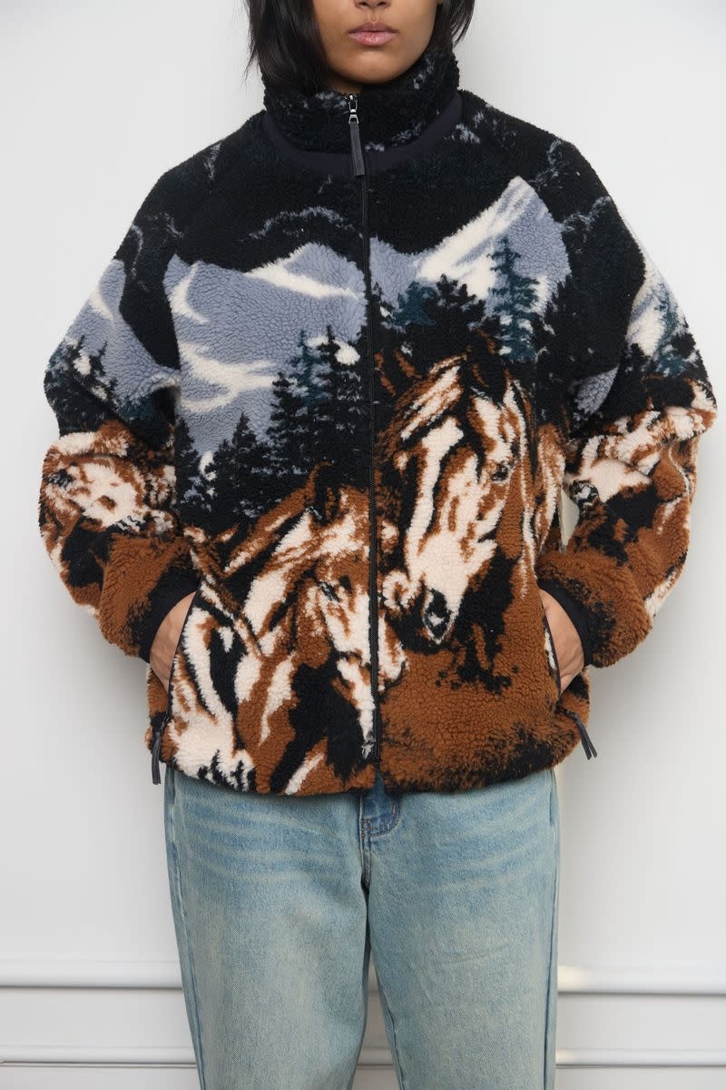 Kuwalla Kuwalla Femmes Veste Sherpa Imprimée WKUL-SFZ3030-0326
