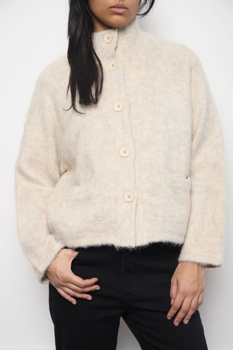 Kuwalla Kuwalla Women's Funnel Alpaca Cardigan WKUL-BFC703-0326