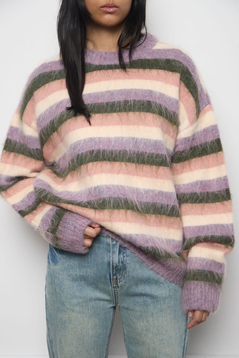 Kuwalla Kuwalla Women's Bonbon Stripe Rugby WKUL-BSR701-0326