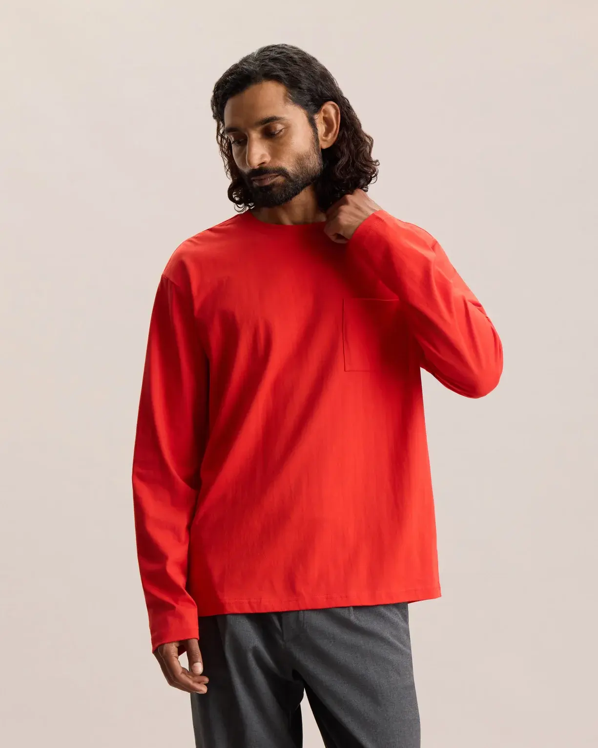 Frank And Oak Frank And Oak Hommes T-Shirt de Base à Manches Longues 2MKT0028FE