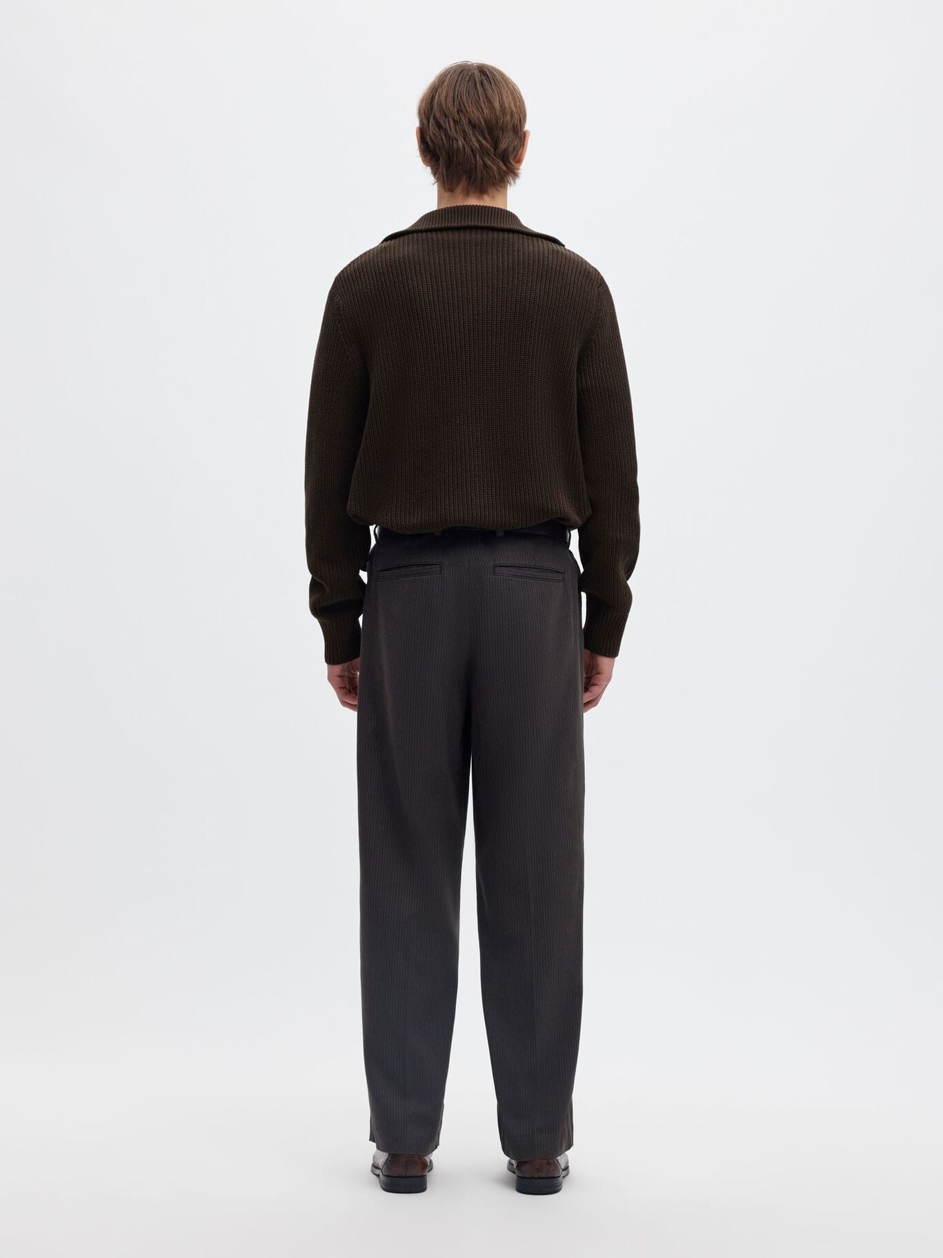 SELECTED Selected Hommes Chandail Demi-Zip en Maille 16102737