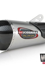 Yoshimura Yoshimura Street Exhaust Systems; Alpha T; Slip-On; Stainless Steel with Carbon Fiber End Cap