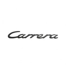 Porsche Logo Carrera em preto.