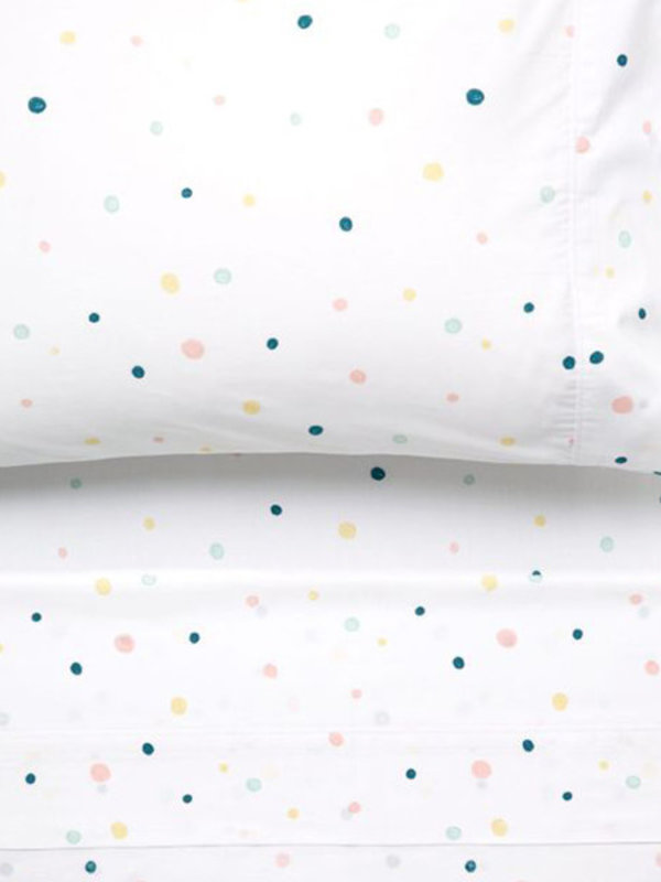Linen House Hiccups Blue Single Bed Sheet Set - Fe's Fashion & Decor