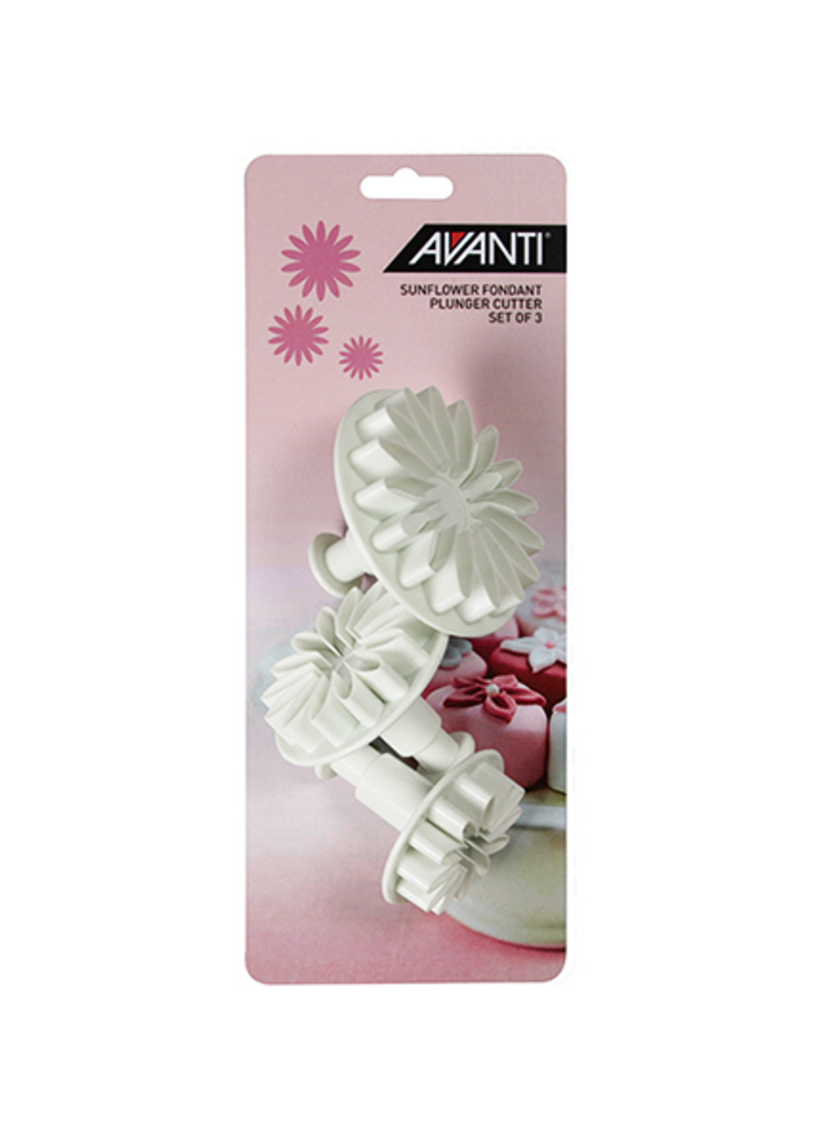 Avanti Homewares Sunflower Fondant Plunger Cutter Set