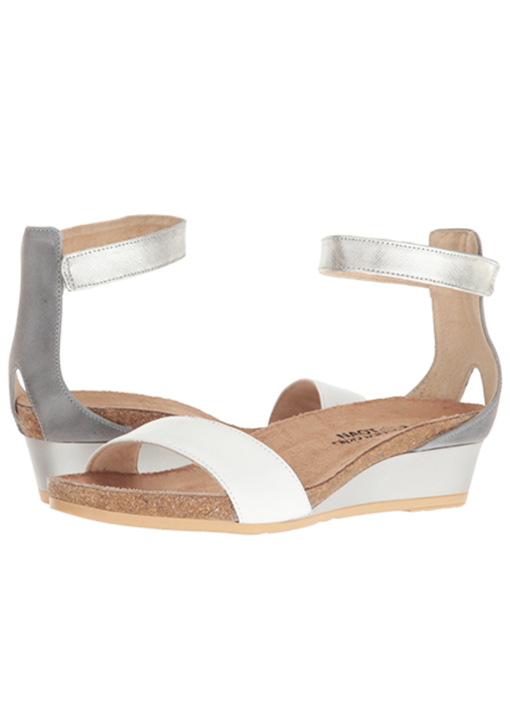 Naot Footwear Pixie in White Silver Combo