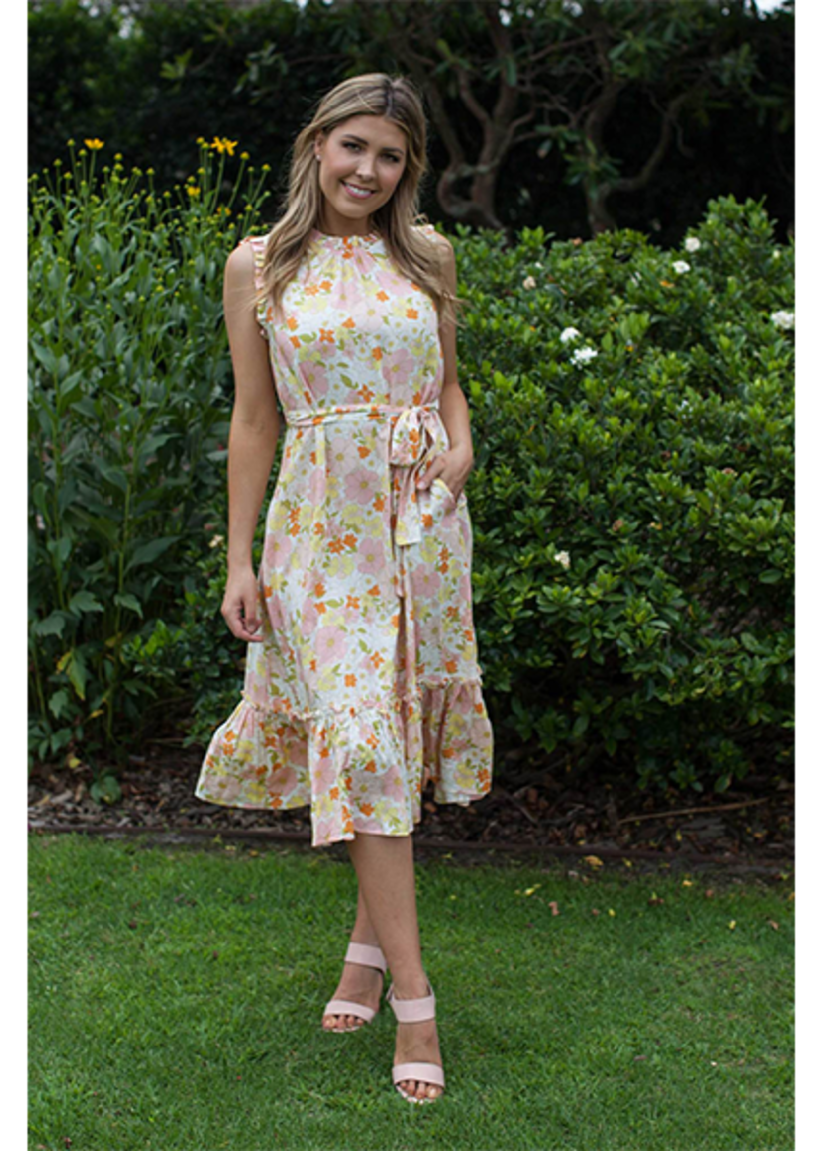 boho australia green dress