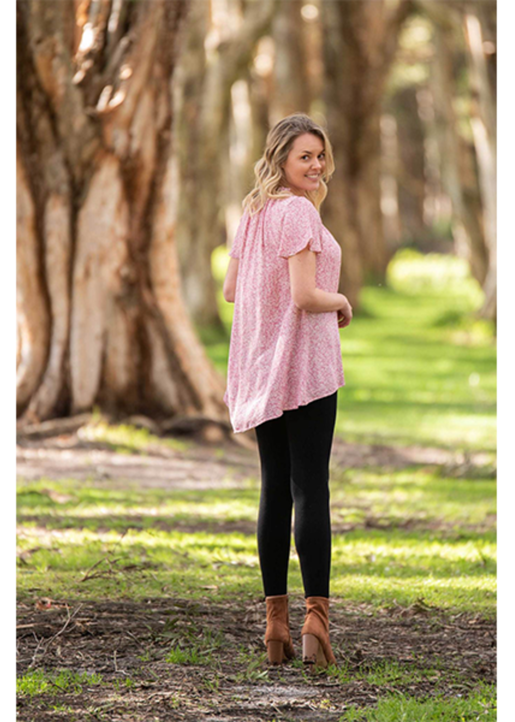 Boho Australia Luciana Top in Rose