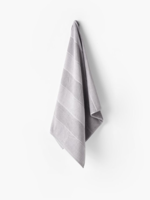 Linen House Bath Towel Velour Stripe in Silver