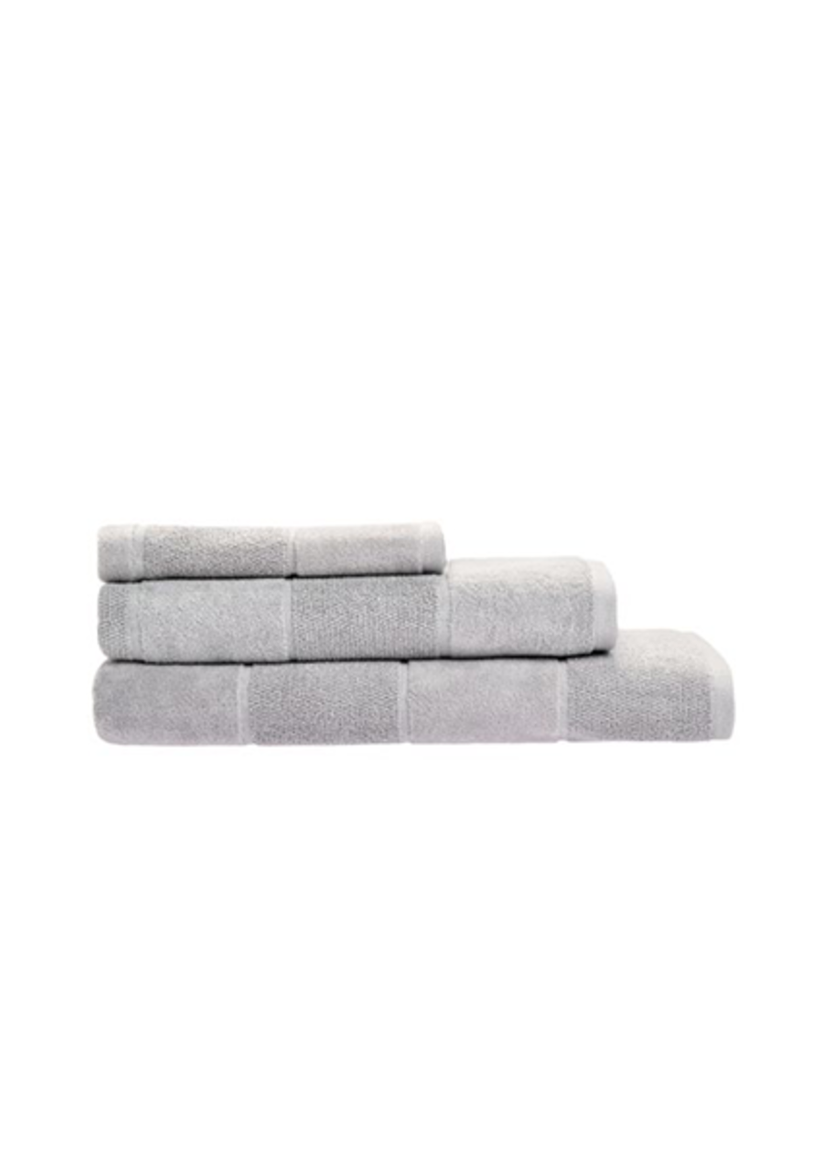 Linen House Bath Towel Velour Stripe in Silver