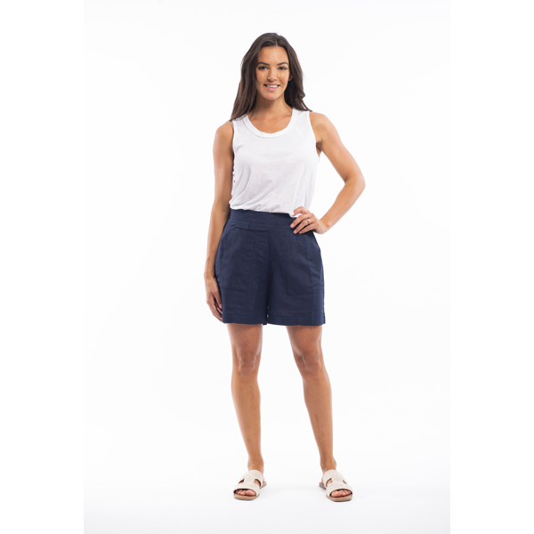 Orientique Essentials Linen Shorts in 