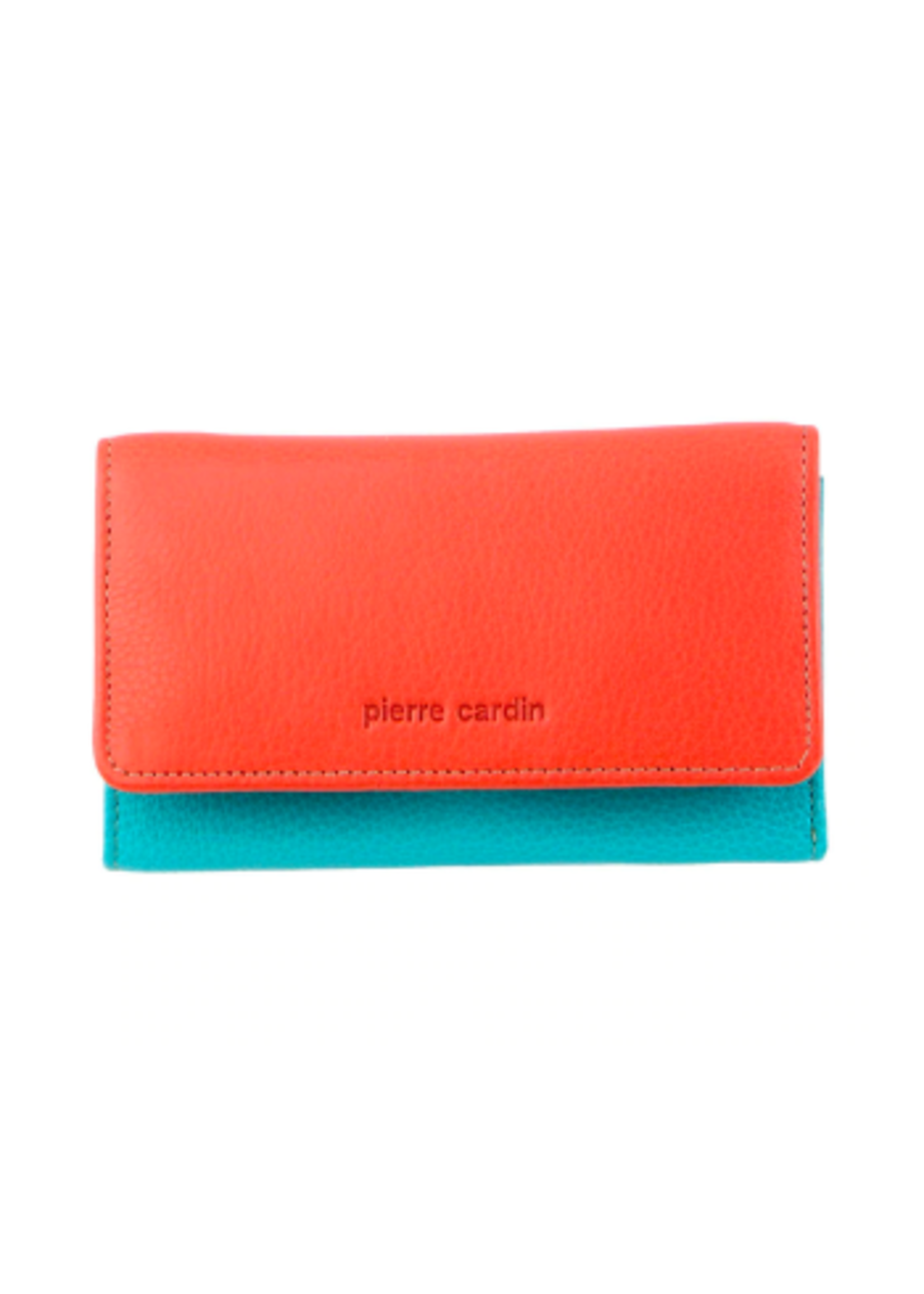 Pierre Cardin Ladies Wallet - Orange/Turquoise (PC3261)