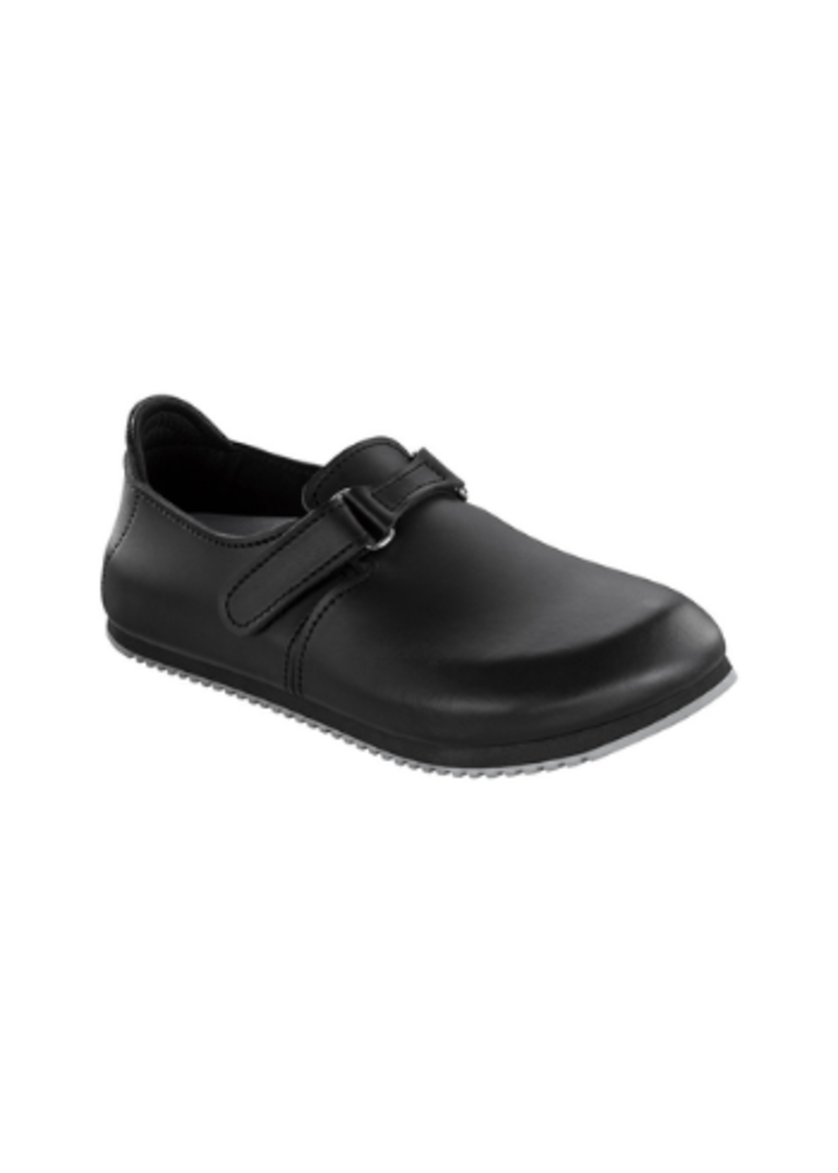 Birkenstock Linz - Smooth Leather in Black (Classic Footbed - Supergrip Sole)