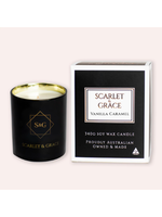 Scarlet & Grace 340g Soy Wax Candle - Vanilla Caramel